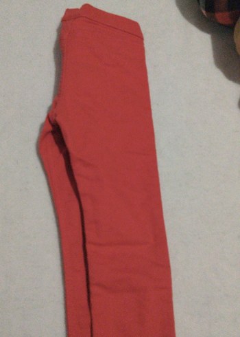 Kız Çocuk Kırmızı Elastik Normcore Pantolon - Görsel 4
