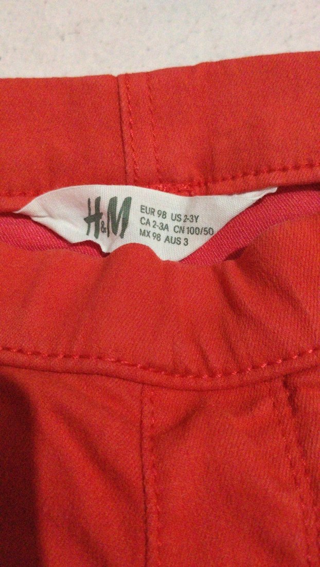 Kız Çocuk Kırmızı Elastik Normcore Pantolon - Görsel 3