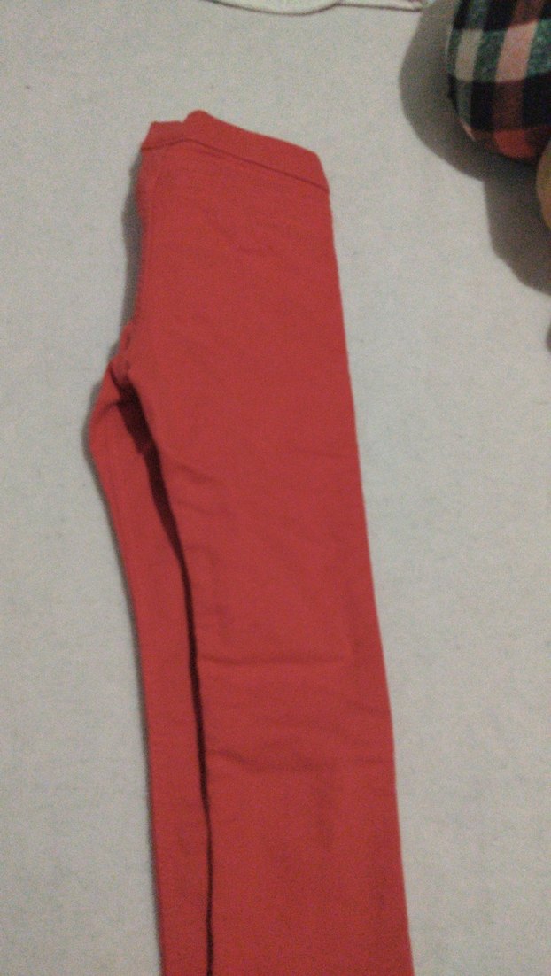 Kız Çocuk Kırmızı Elastik Normcore Pantolon - Görsel 4