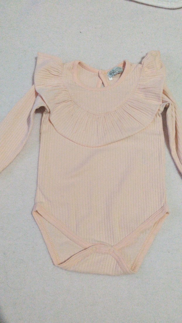 Fırfırlı Uzun Kollu Bebek Zıbını - Görsel 2