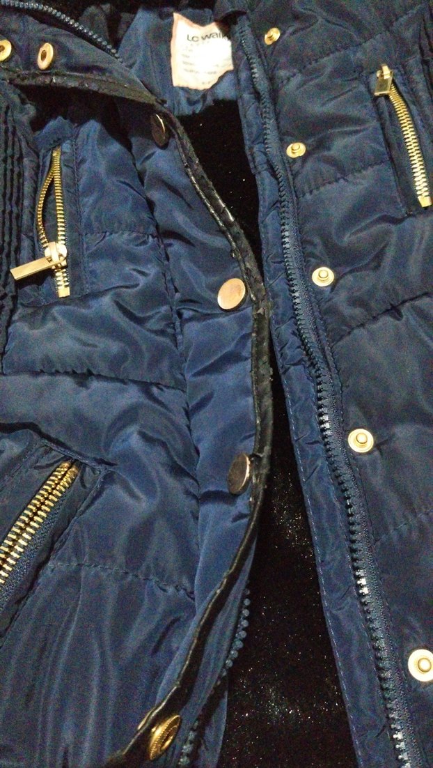 çocuk kışlık mont içi kürklü lacivert - Görsel 3