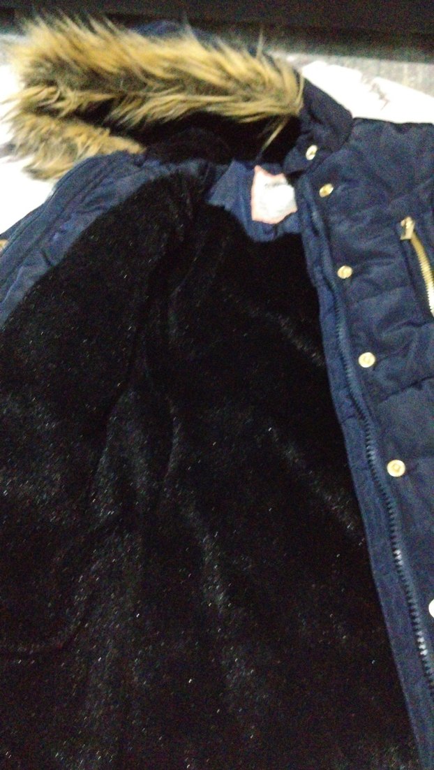 çocuk kışlık mont içi kürklü lacivert - Görsel 4