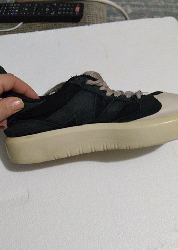 Beyaz Gri Bağcıklı Kadın Spor Ayakkabı - Görsel 4