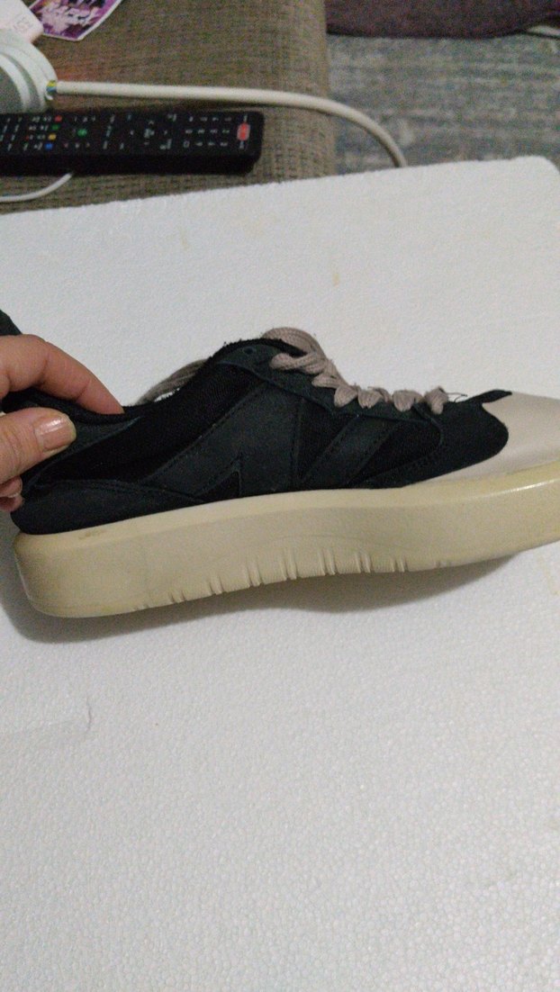 Beyaz Gri Bağcıklı Kadın Spor Ayakkabı - Görsel 4