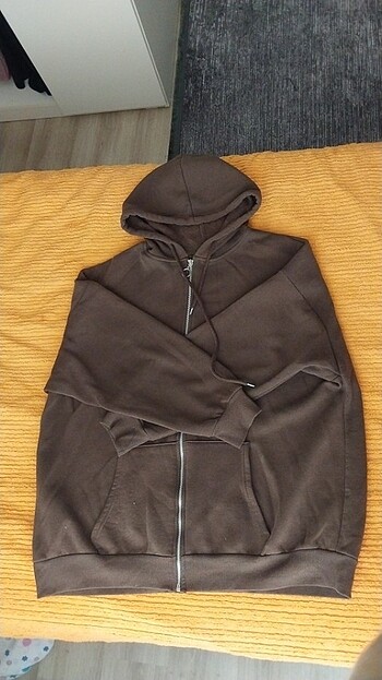 Ambar kahverengi XL beden oversize ceket 