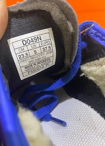 37 Beden lacivert Renk Orijinal Asics spor ayakkabi 37'5