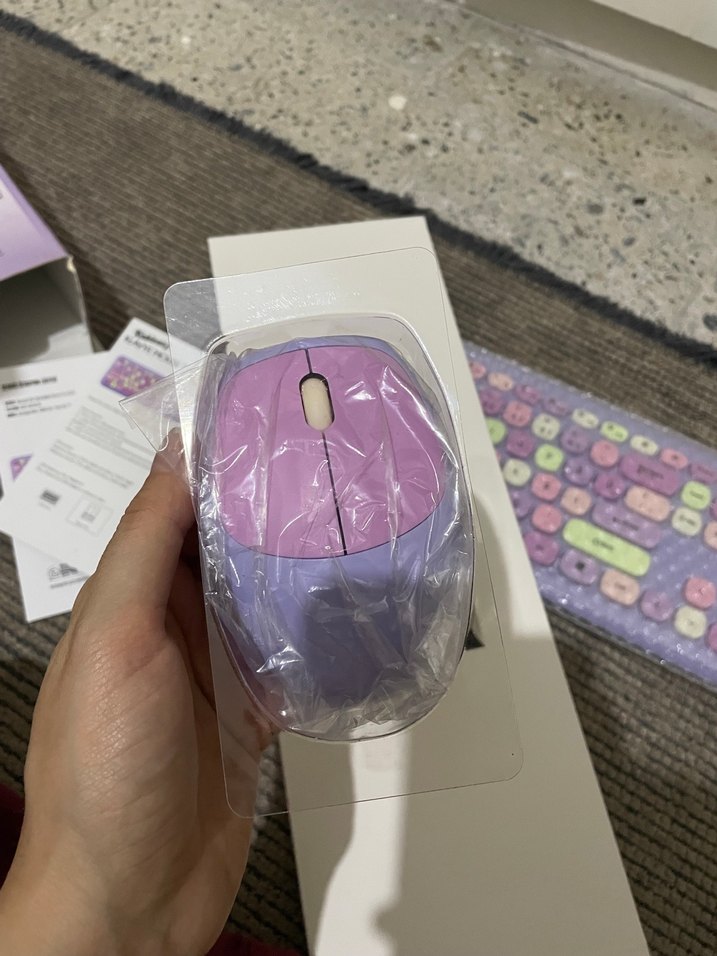 Pastel Renkli Kablosuz Klavye ve Mouse Seti - Görsel 4