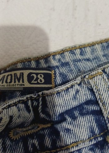 Zara Düğmeli Gri Denim Salaş Kadın Jean
