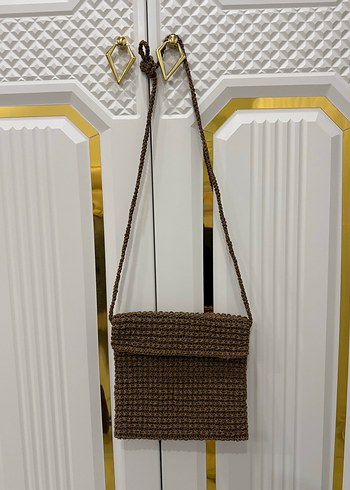 Kahverengi Hasır Çanta - Görsel 3