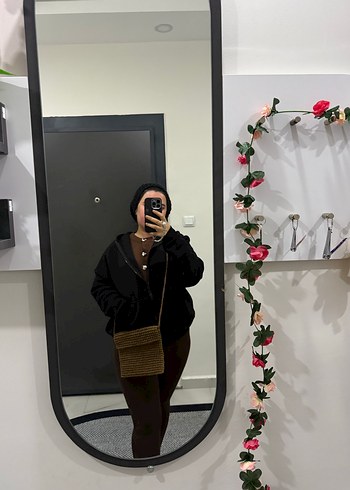 Kahverengi Hasır Çanta - Görsel 4