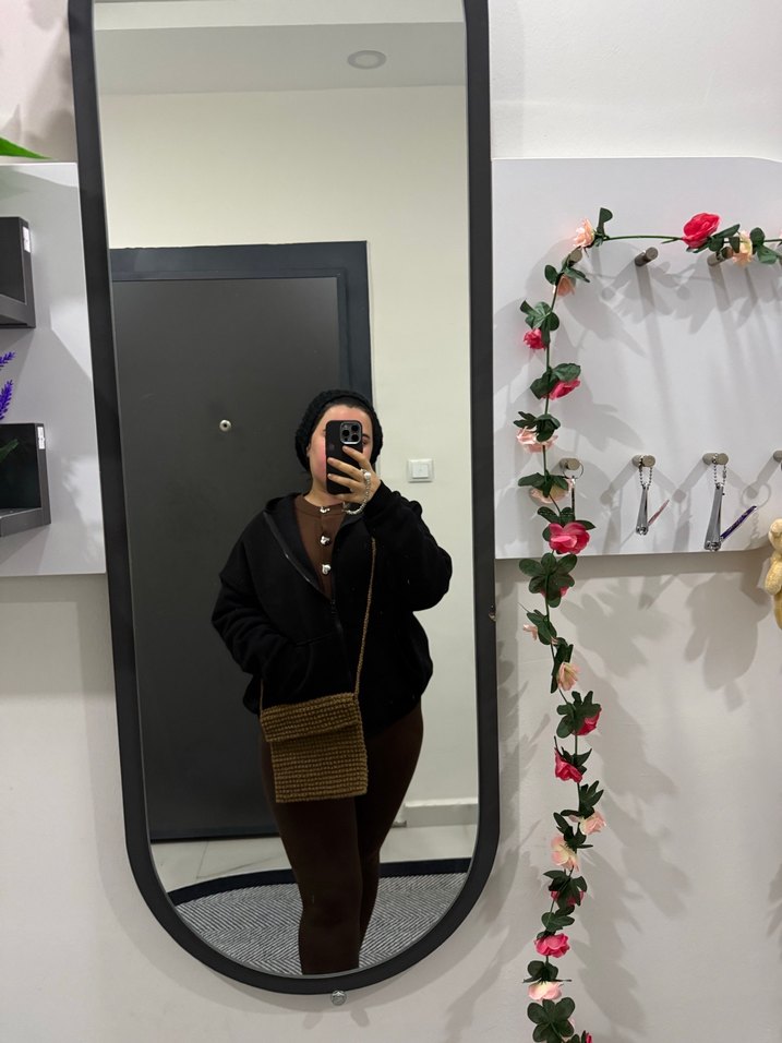 Kahverengi Hasır Çanta - Görsel 4