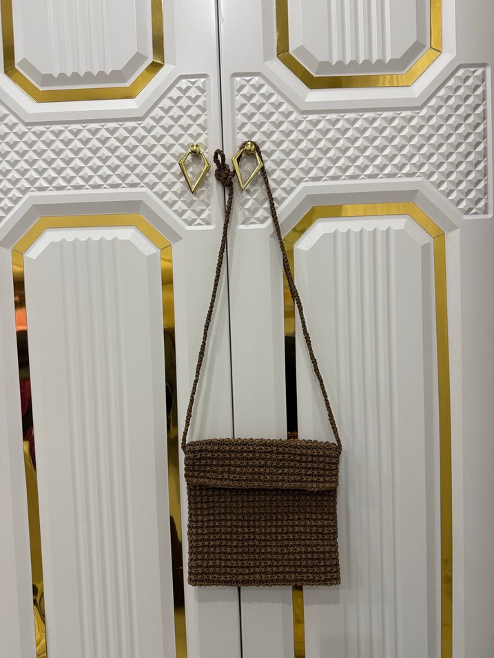 Kahverengi Hasır Çanta - Görsel 2