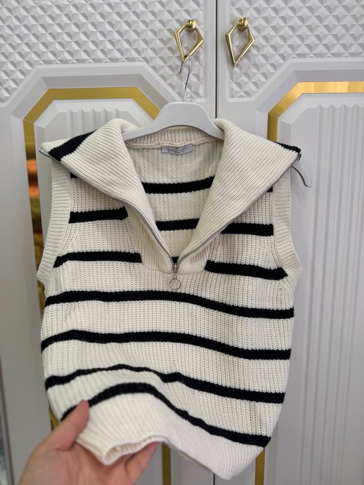 Çizgili  Süveter - Görsel 3