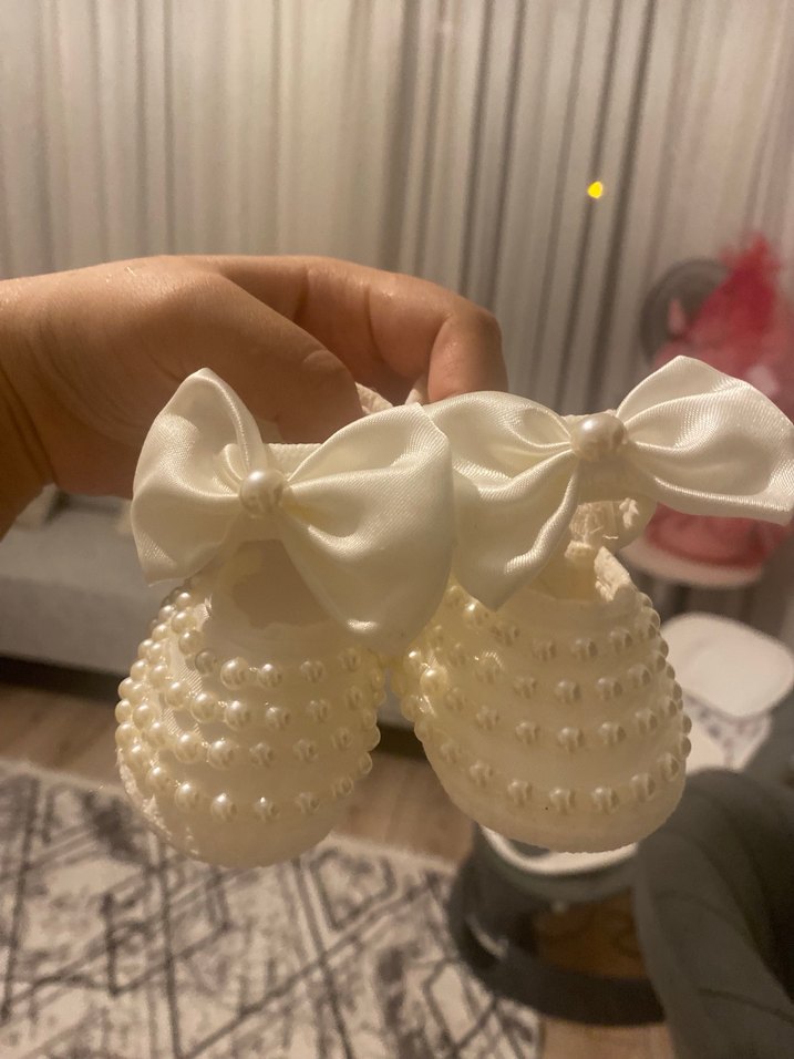 İnci Detaylı Beyaz Kız Özel Gün Ayakkabısı - Görsel 3