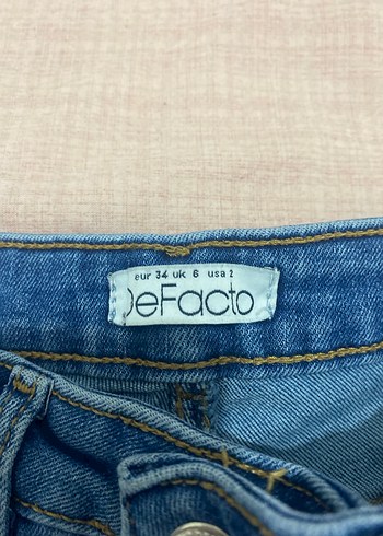 Kadın  ne Mavi Midi Normal Boy Dar Kesim Denim Jean - Görsel 7