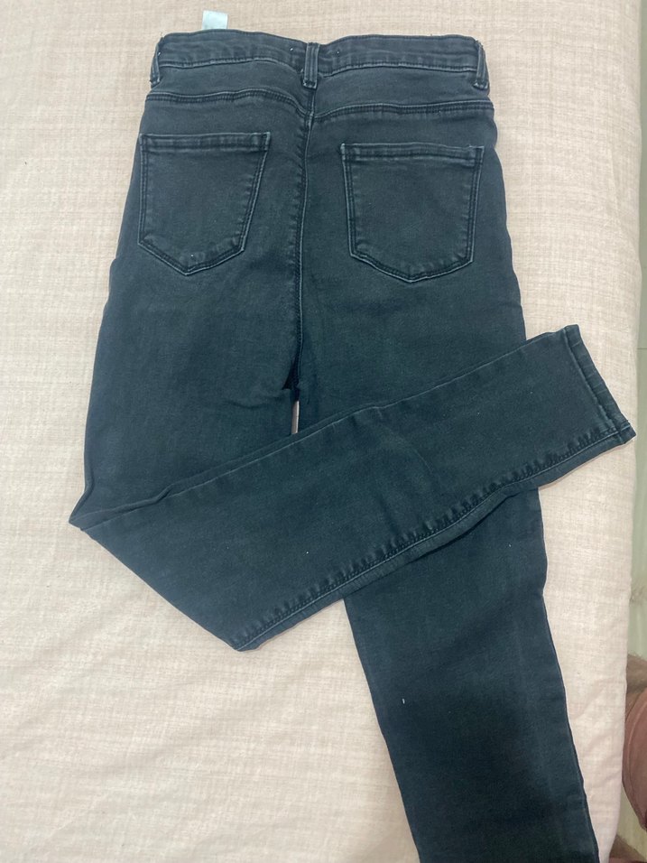 Gri Kadın Denim Dar Kesim Jean - Görsel 4