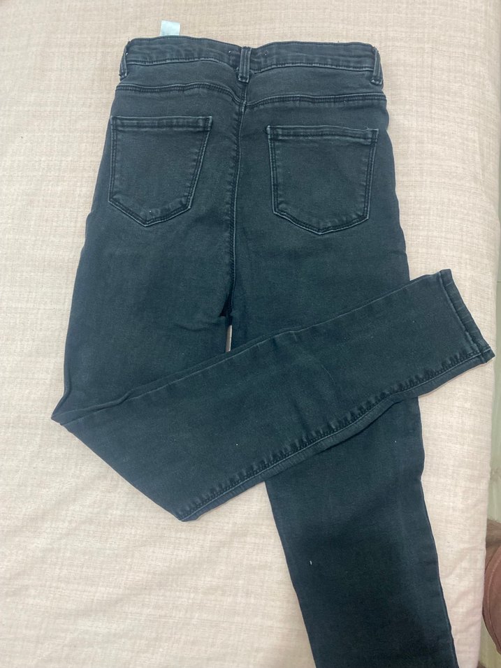 Gri Kadın Denim Dar Kesim Jean - Görsel 3