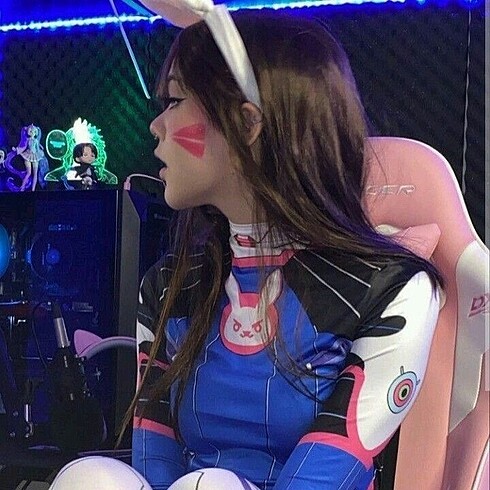 s Beden Overwatch Dva Kostüm Cosplay AYIRTILDI
