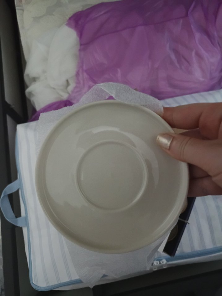 Beyaz Seramik Fincan ve Tabak Seti - Görsel 2