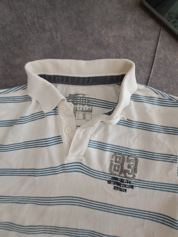 Erkek Gri Çizgili Polo Tişört - Görsel 2