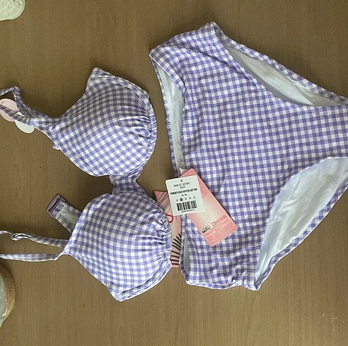 etiketli bikini takımı penti
