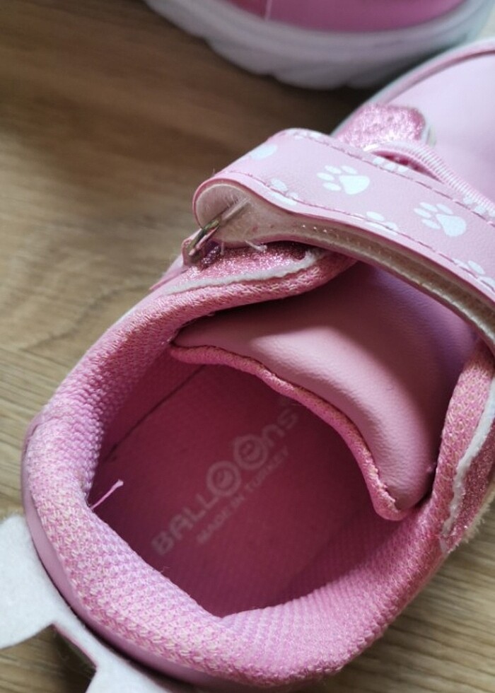 Kedi detaylı çocuk ayakkabı 25 numara - Görsel 5