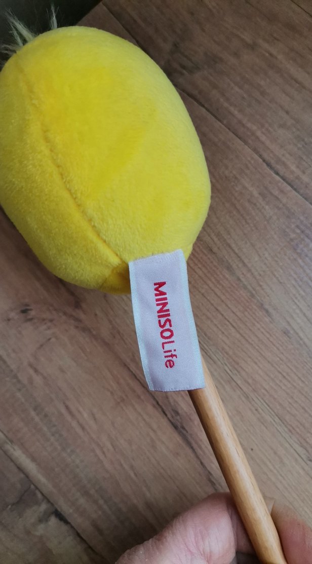 Miniso Sarı Peluş Civciv Başlı Çubuk Oyuncak - Görsel 3