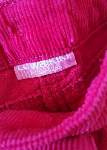 LCWaikiki Pembe kadifeli Düğmeli Kız Çocuk Eteği - Görsel 2