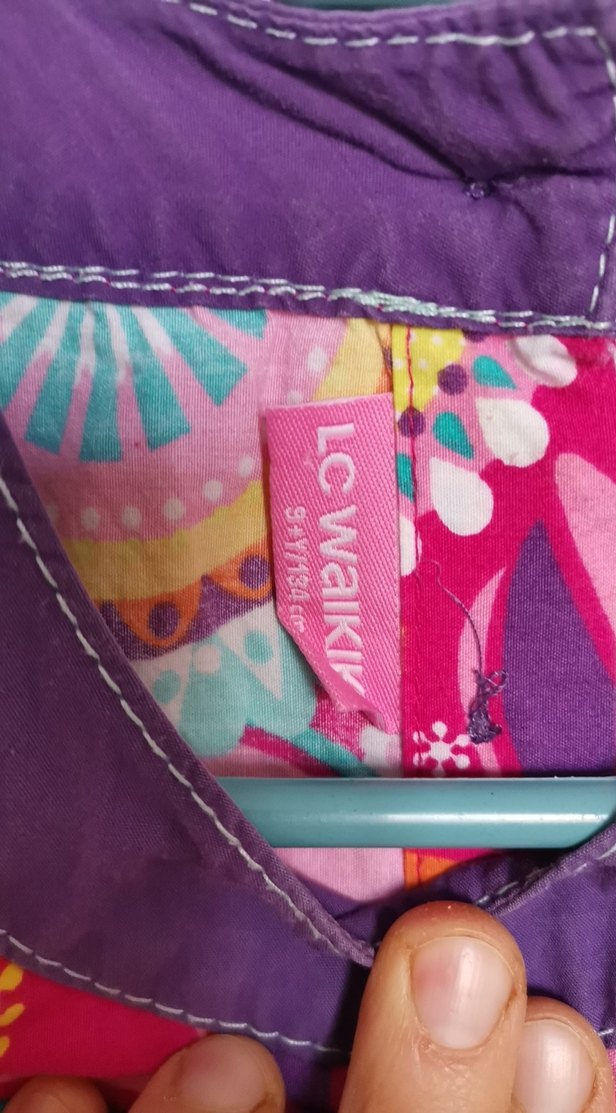 LCWaikiki pamuklu Renkli Kız Çocuk Elbisesi - Görsel 2