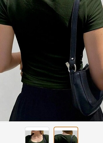 Zara ???? Kadın Kısa Kollu Haki Bluz????