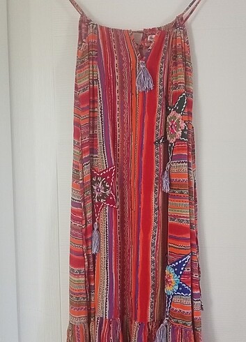 Butik Yazma Bodrum tarzı otantik Elbise