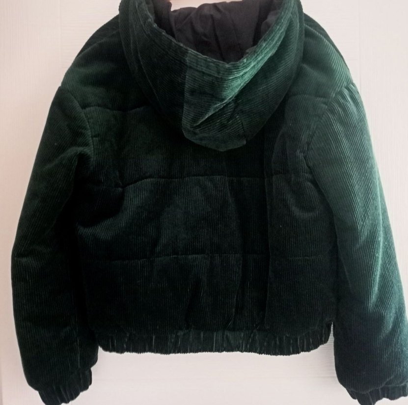 Yeşil Kapüşonlu Fermuarlı Kadın Öont - Görsel 4