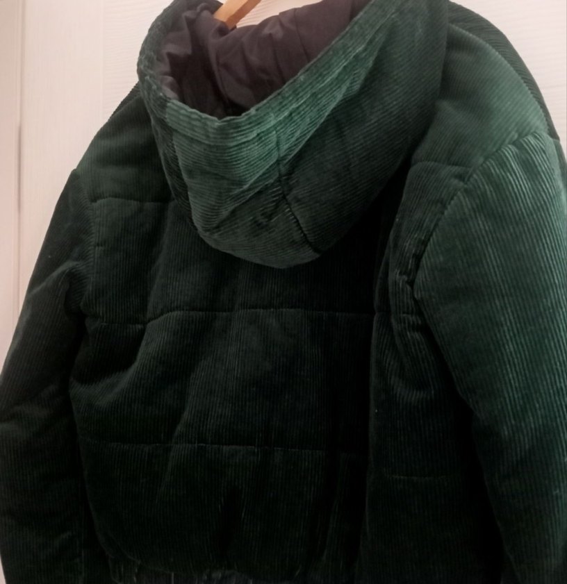 Yeşil Kapüşonlu Fermuarlı Kadın Öont - Görsel 2