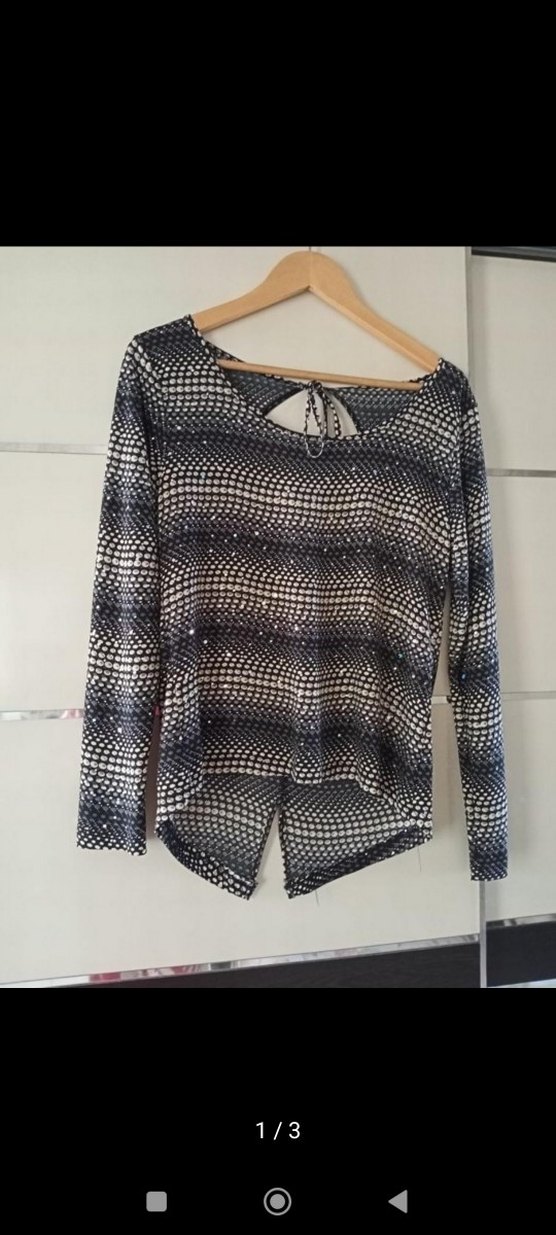 Kadın Siyah Sırt dekolteli Bluz - Görsel 3