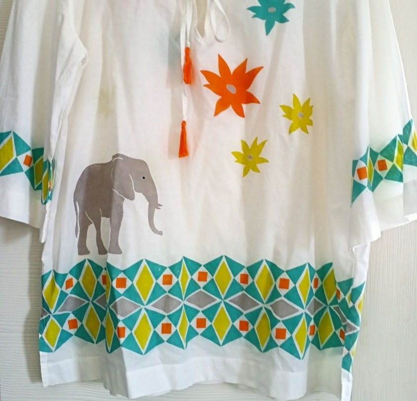 Bohem Fil Desenli Tunik - Görsel 2