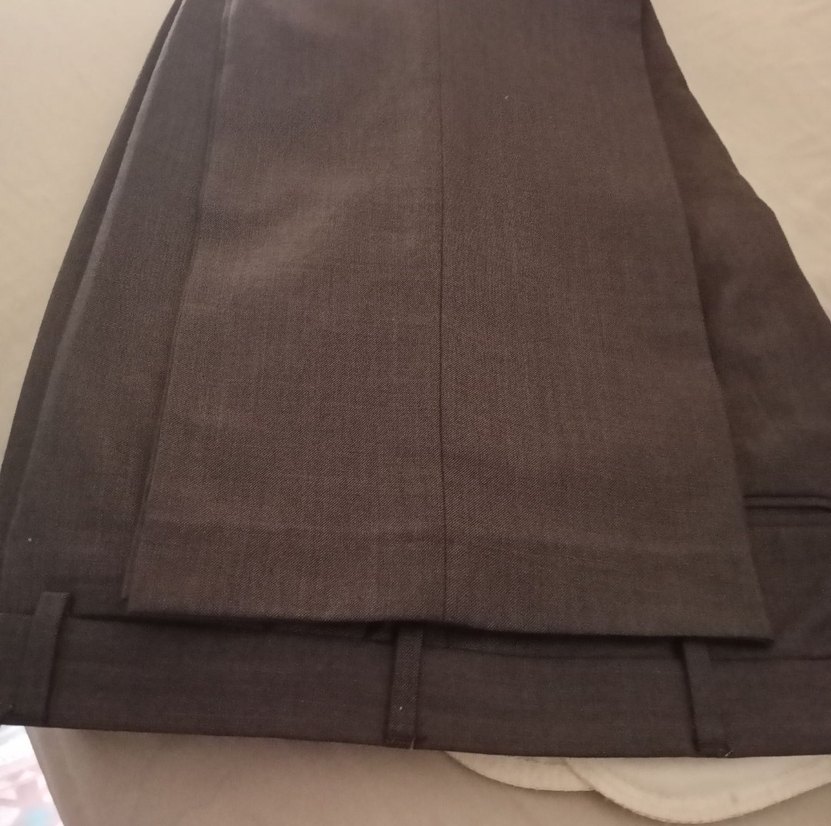 Düğmeli Kahverengi Erkek Ofis Pantolonu - Görsel 2