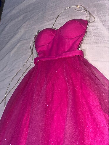 Zara Pembe midi elbise