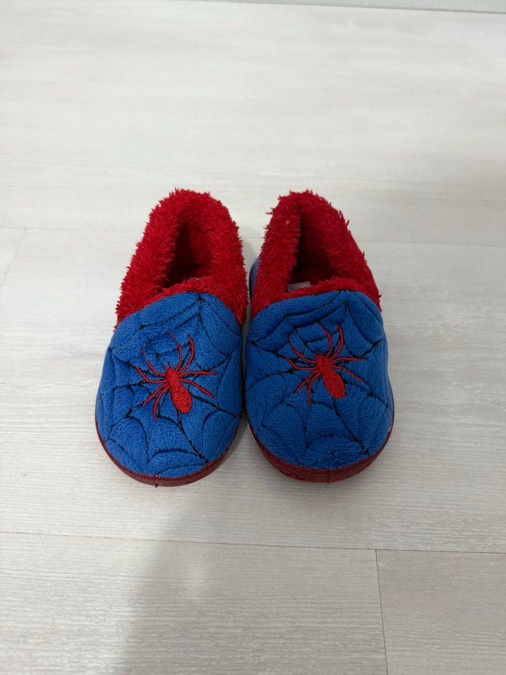 Erkek Çocuk Mavi Nakışlı Sıcak Terlik - Görsel 2