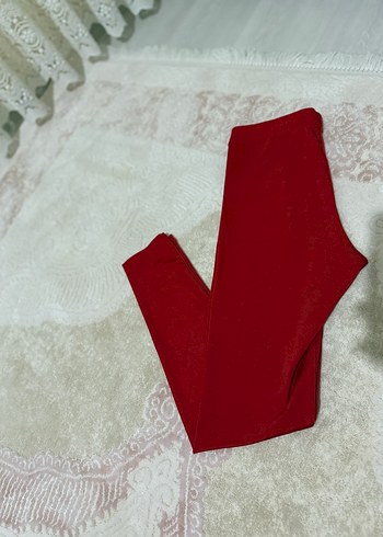 Kırmızı parlak tayt - Görsel 3