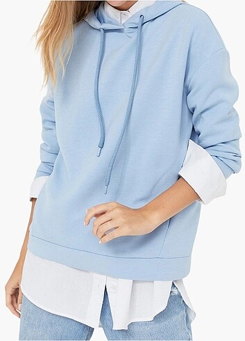 Stradivarius Mavi Sweatshirt 