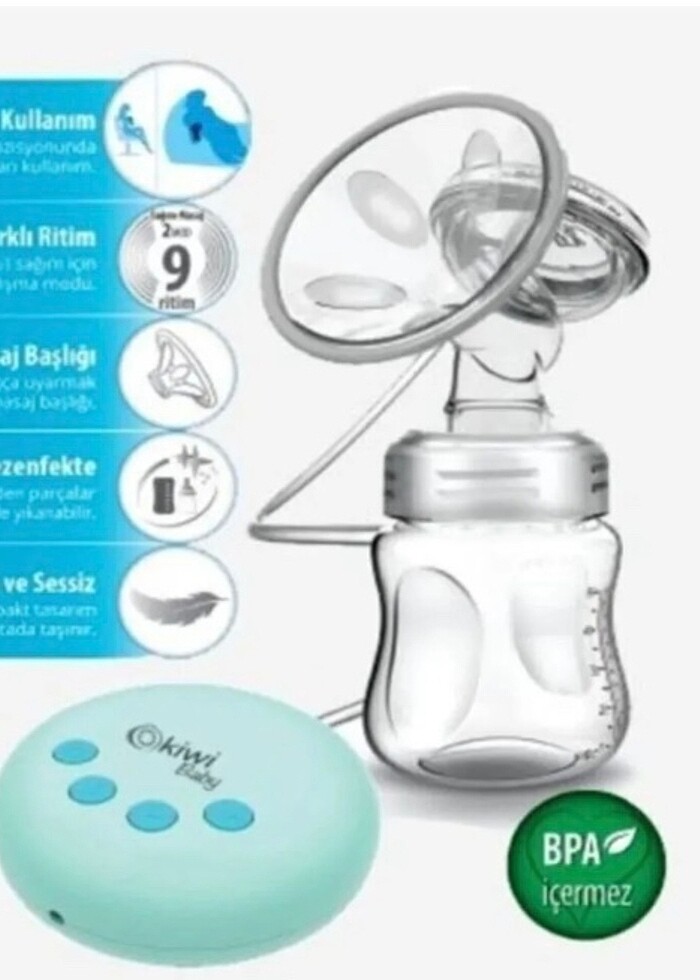 Kiwi Baby Elektrikli Göğüs Pompası - Görsel 4