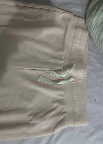 Toz Pembe Kadın Bol Eşofman Altı - Görsel 4