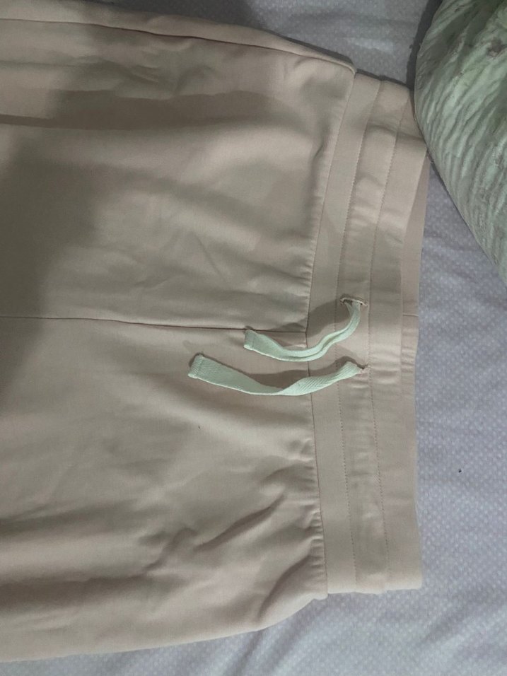 Toz Pembe Kadın Bol Eşofman Altı - Görsel 4