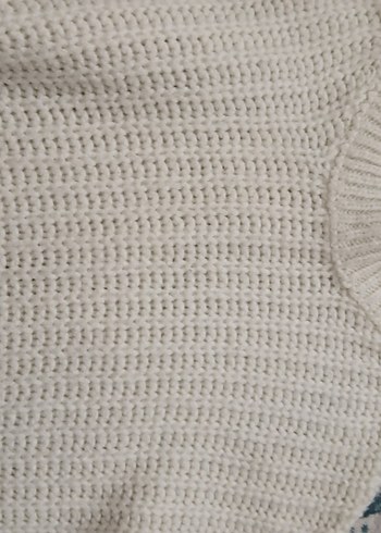 Beyaz Triko Kadın Kazak - Görsel 2