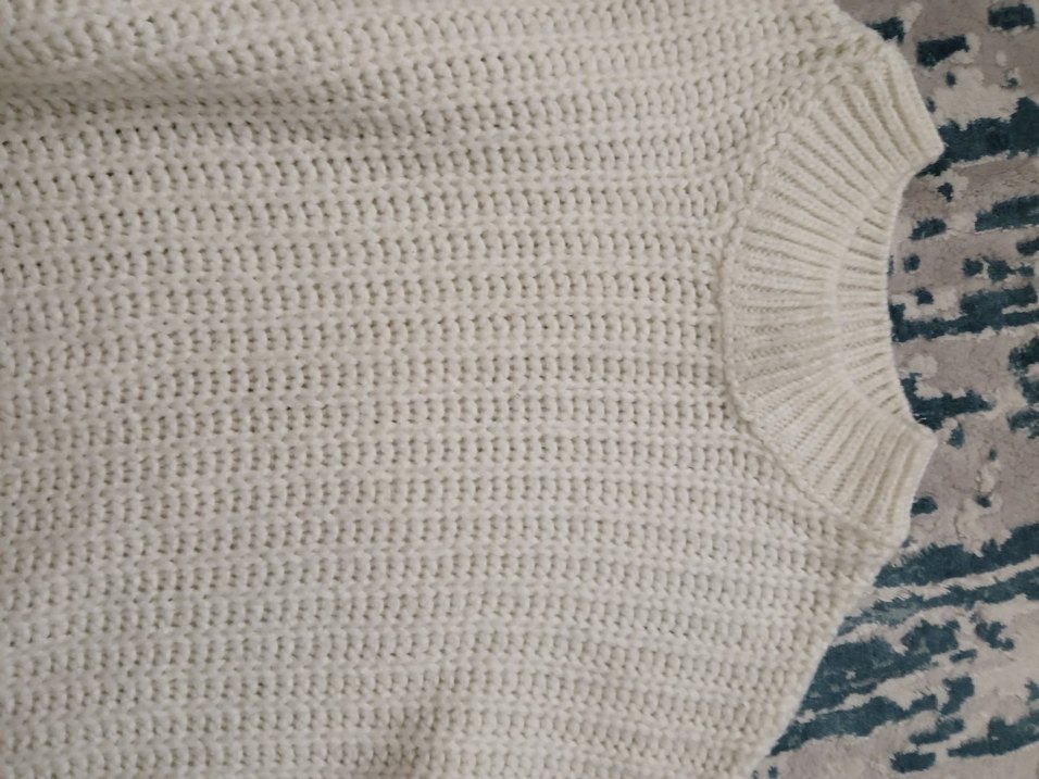 Beyaz Triko Kadın Kazak - Görsel 2