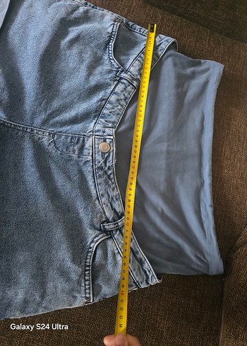 Mavi hamile Denim Şort - Görsel 3