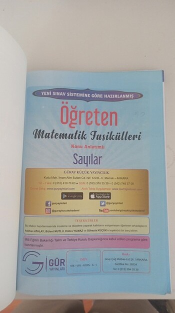 YKS SAYILAR FASİKÜLÜ
