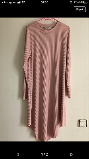 Pembe tunik ve hırka