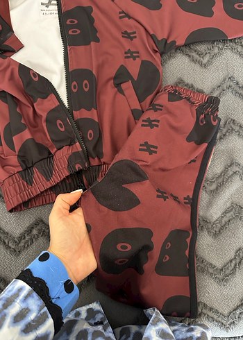 Zara Moi noi marka Çocuk Kahverengi Baskılı Uzun Kollu takımı