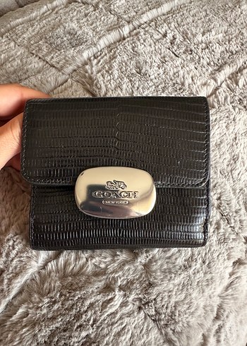  Beden Coach Siyah Deri Kadın Cüzdan orijinal